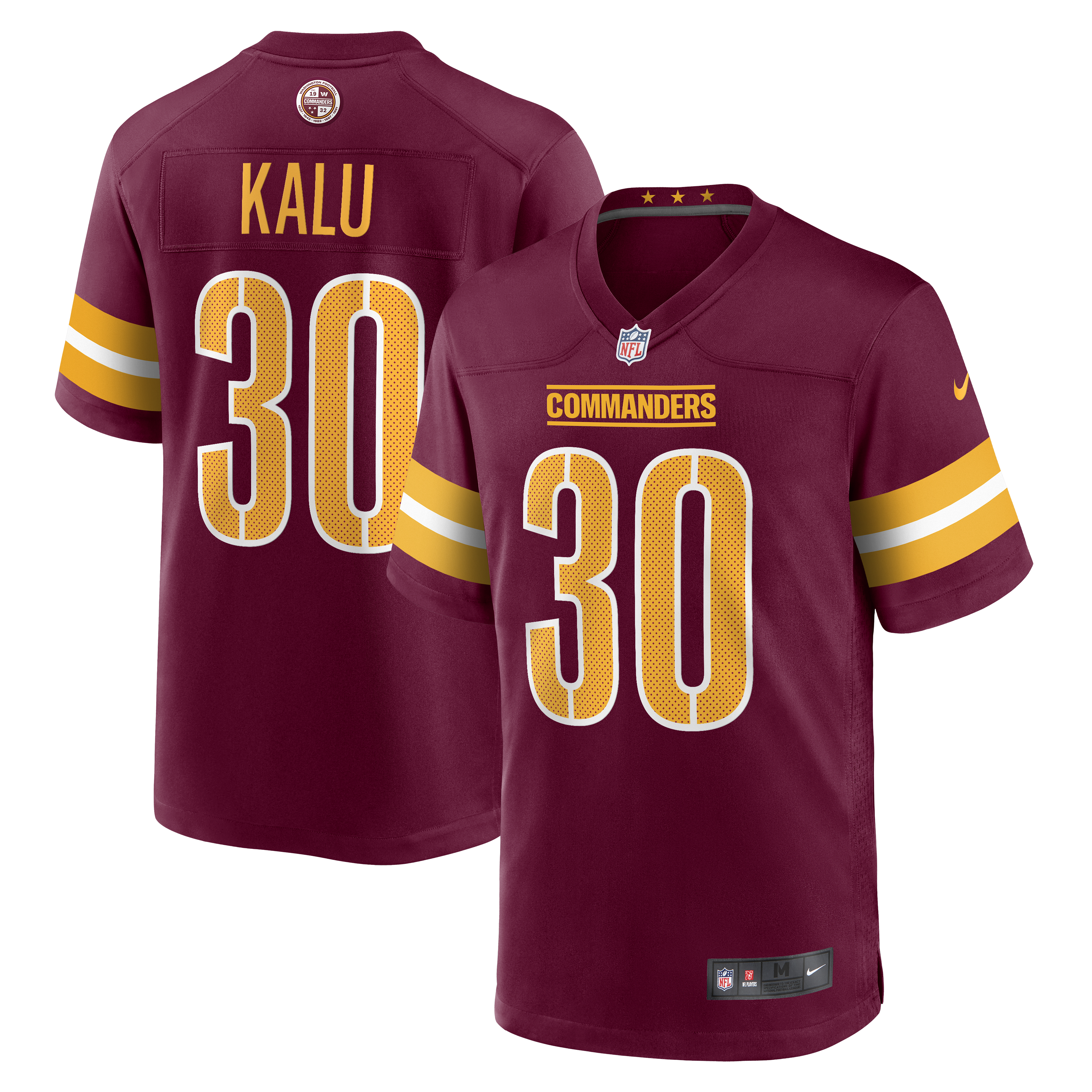 Joshua Kalu Washington Commanders ?Game Jersey - Burgundy