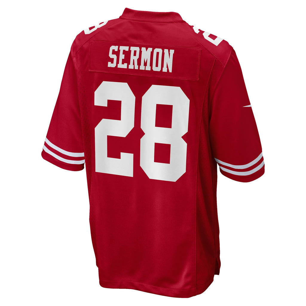 Trey Sermon San Francisco 49ers 2021 NFL Draft Pick Game Jersey - Scarlet
