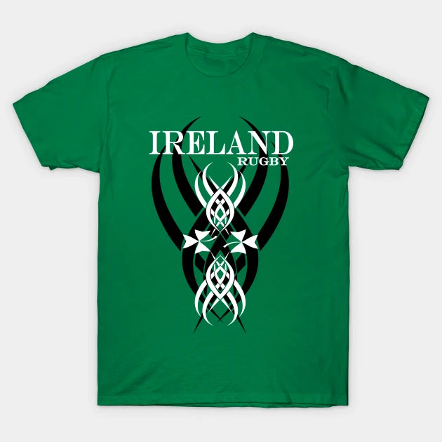 Ireland Rugby 6 Nations Championship Celtic Tattoo Logo T-Shirt