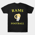 Rams Football Retro Design T-Shirt