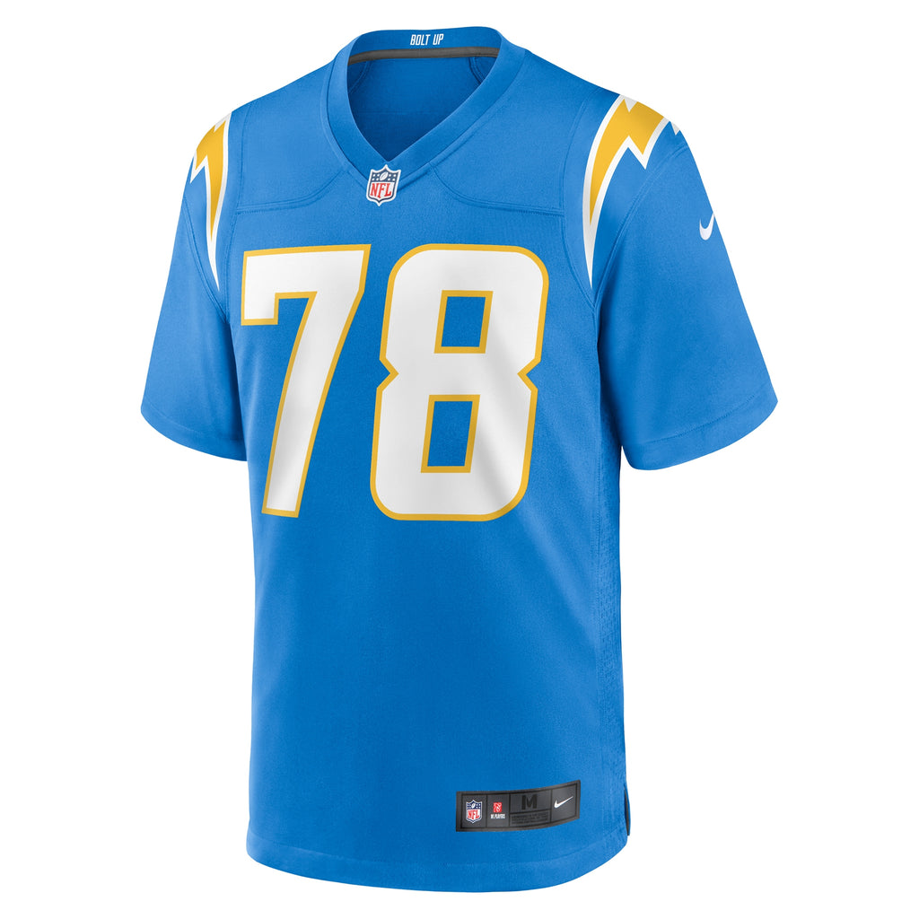 Zack Bailey Los Angeles Chargers Player Game Jersey - Powder Blue