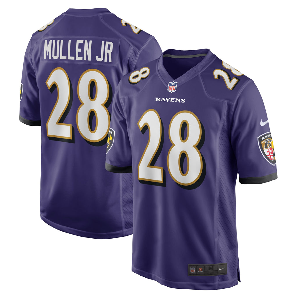 Trayvon Mullen Jr. Baltimore Ravens Team Game Jersey - ?Purple