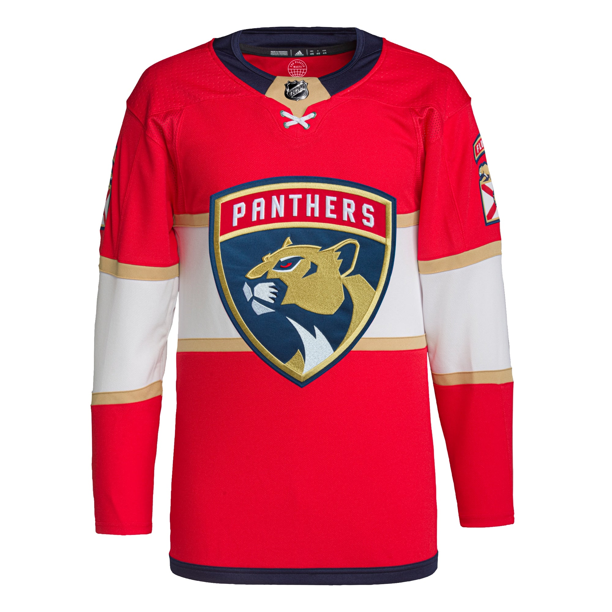 Florida Panthers Home Primegreen Authentic Pro Jersey - Red