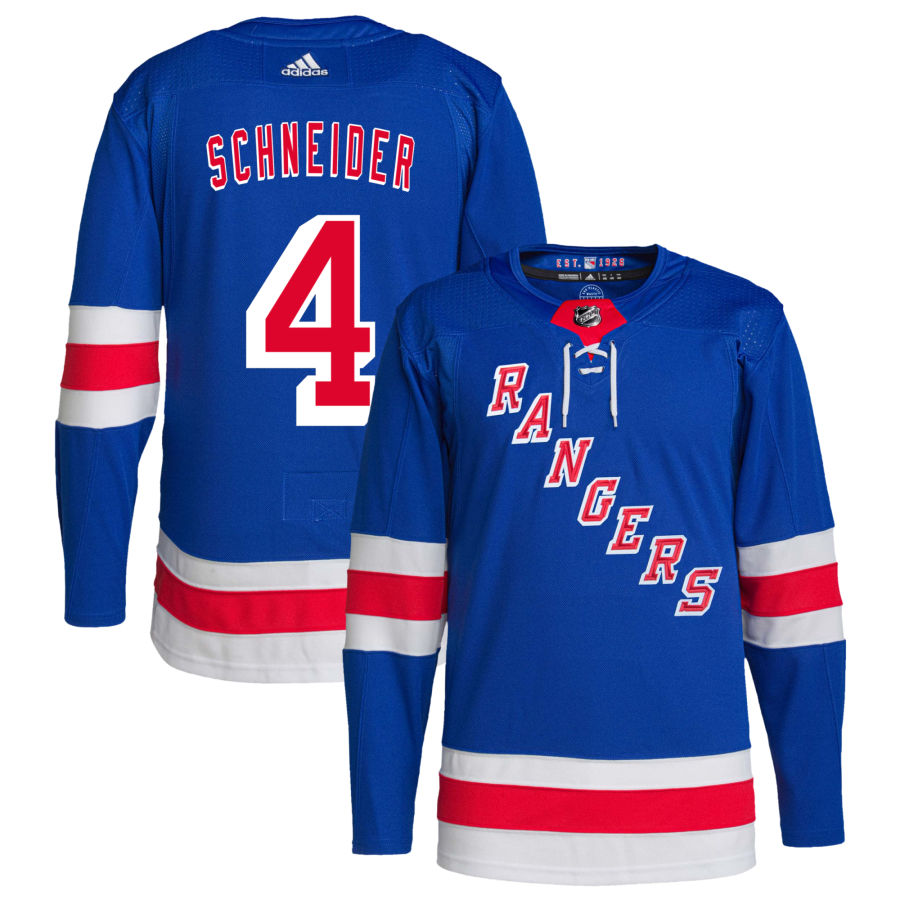 Braden Schneider New York Rangers Home Primegreen Authentic Pro Jersey - Royal