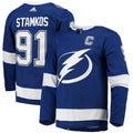 Steven Stamkos Tampa Bay Lightning Home Captain Patch Primegreen Authentic Pro Player Jersey - Blue