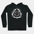 Triangle System With Swords And White Arrows Hoodie