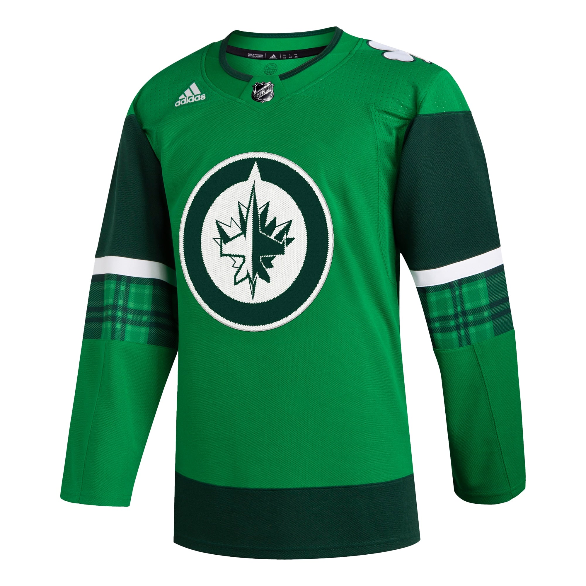 Winnipeg Jets 2023 St. Patrick's Day Primegreen Authentic Jersey - Kelly Green