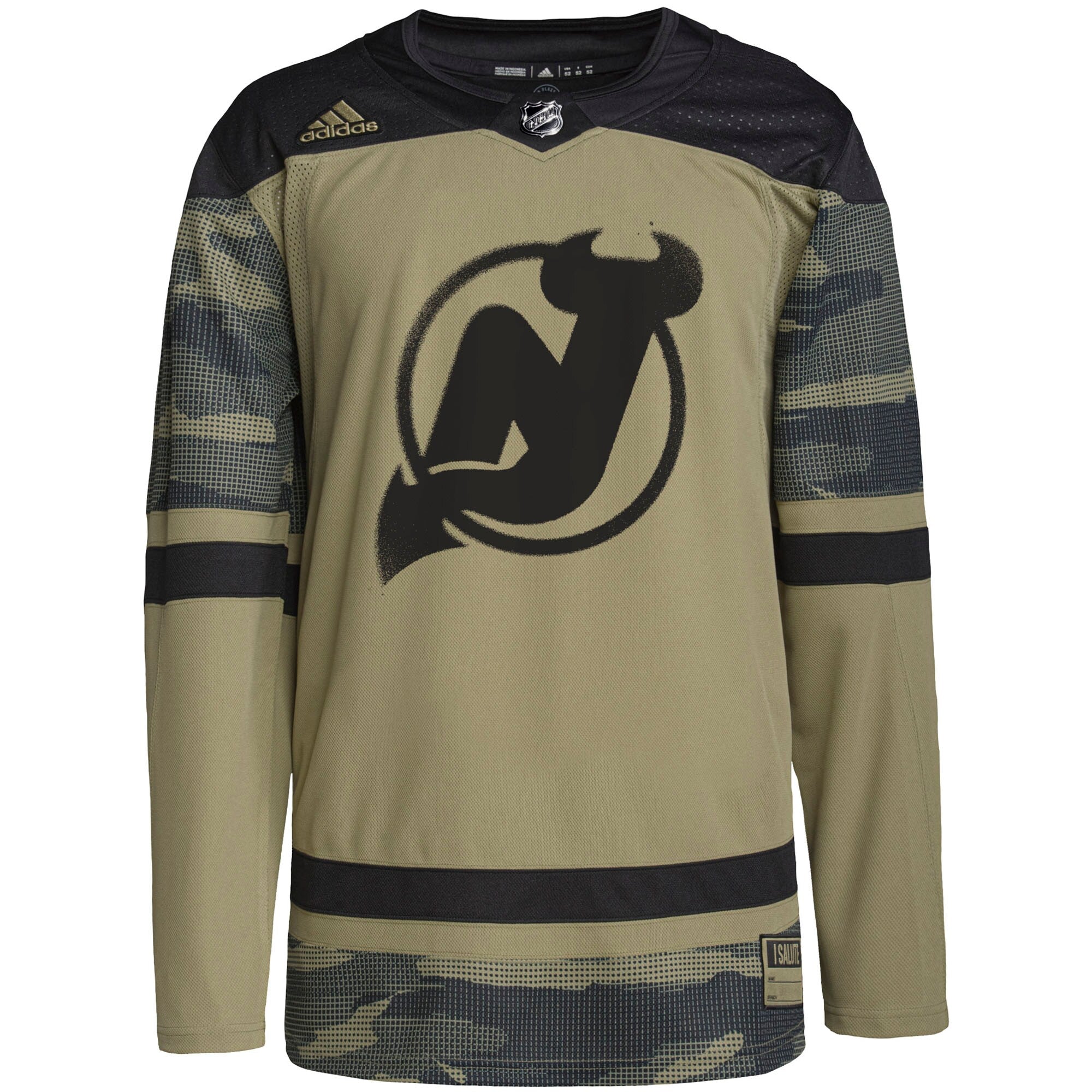 New Jersey Devils Military Appreciation Team Authentic Practice Jersey - Camo