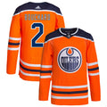 Evan Bouchard Edmonton Oilers Home Authentic Pro Jersey - Orange