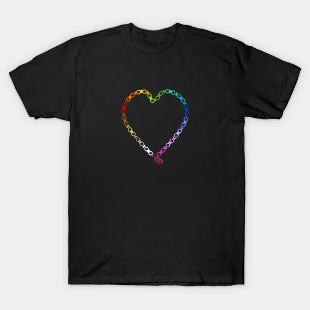 Bicycle Chain Heart T-Shirt
