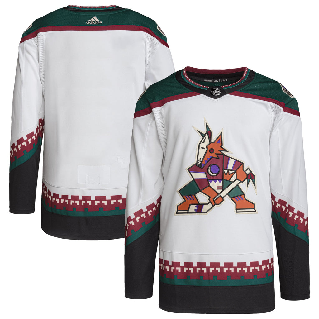 Arizona Coyotes Away Primegreen Authentic Pro Blank Jersey - White