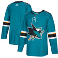 San Jose Sharks Home Authentic Blank Jersey - Teal