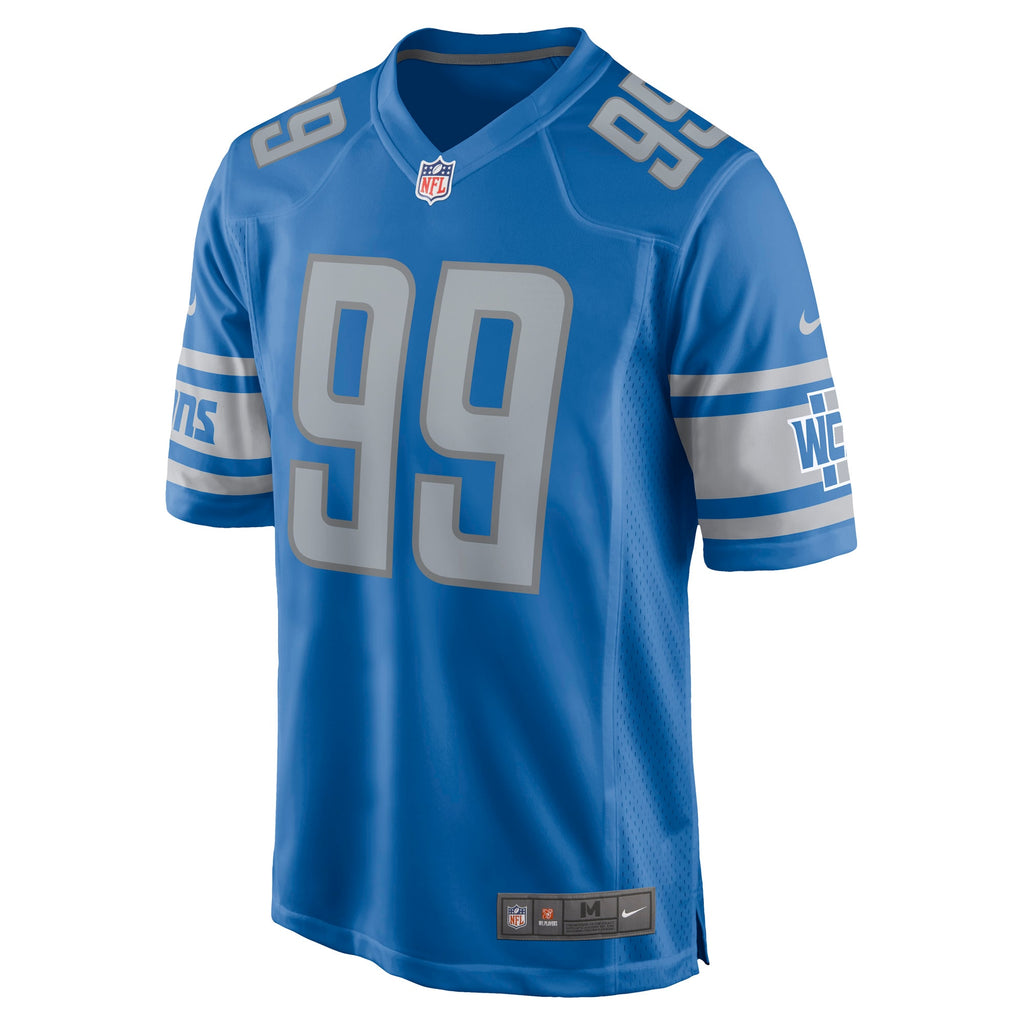 Julian Okwara Detroit Lions Game Player Jersey - Blue