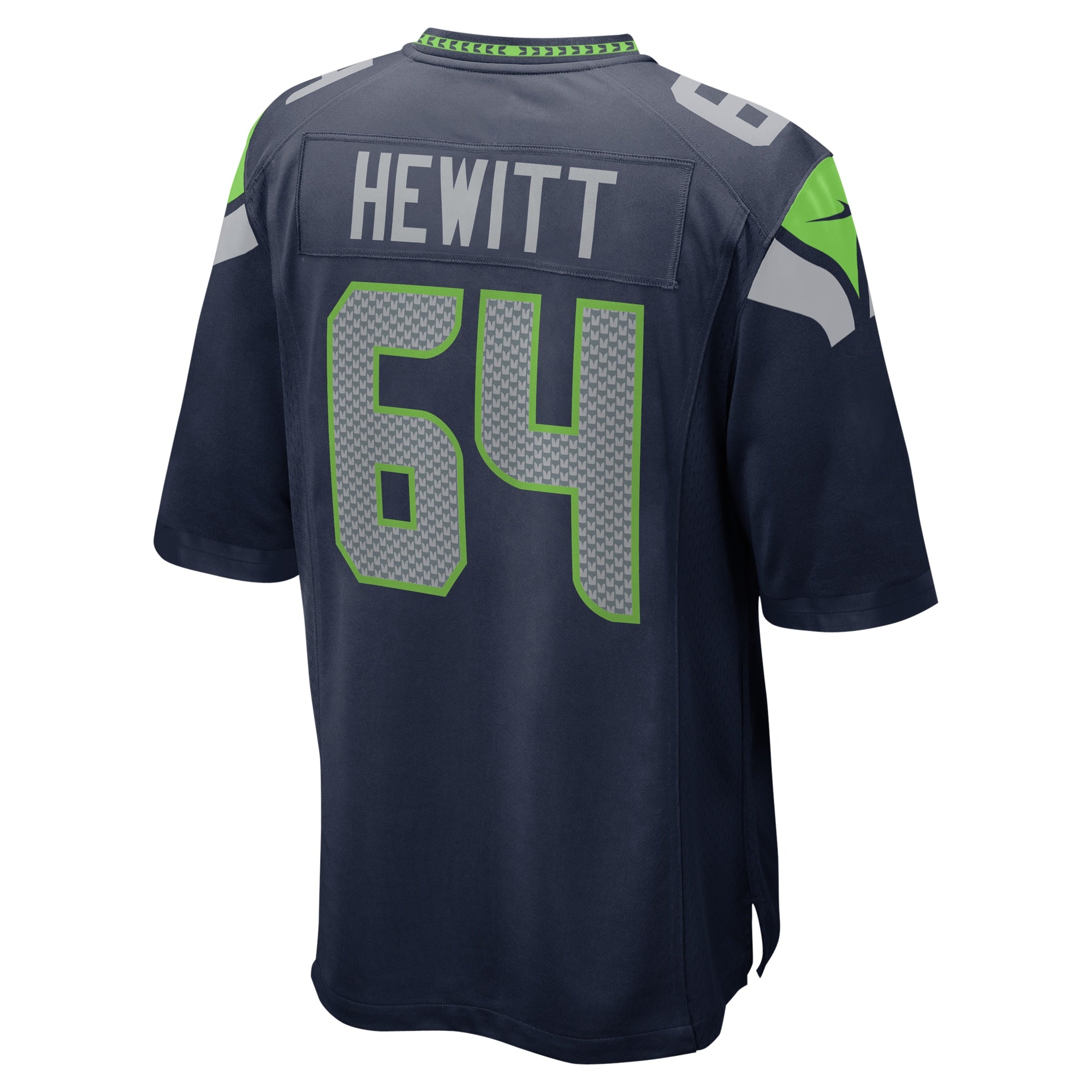 Jarrod Hewitt Seattle Seahawks Home Game Player Jersey - College Navy