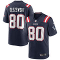 Gunner Olszewski New England Patriots Game Jersey - Navy