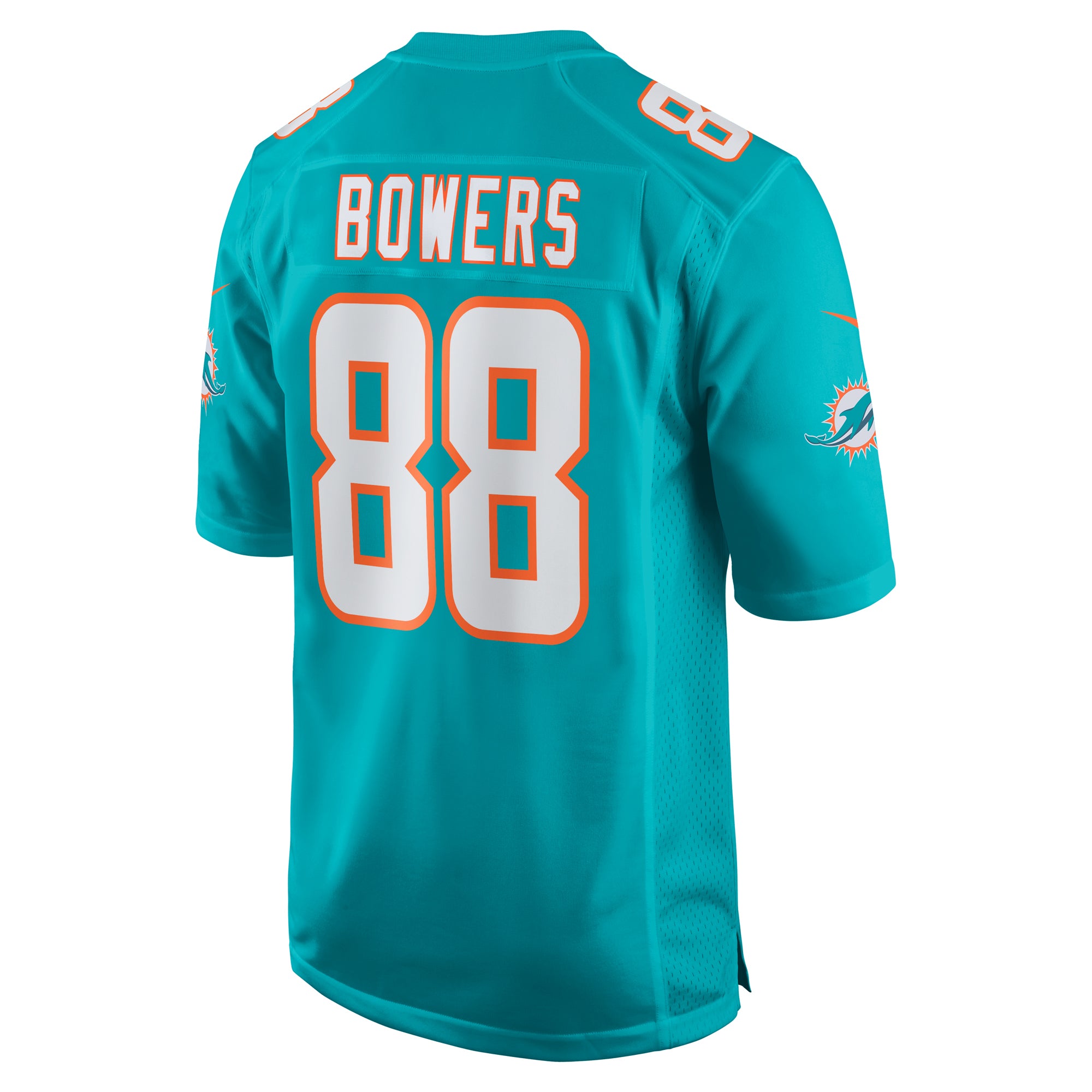 Nick Bowers Miami Dolphins Team Game Jersey - ?Aqua