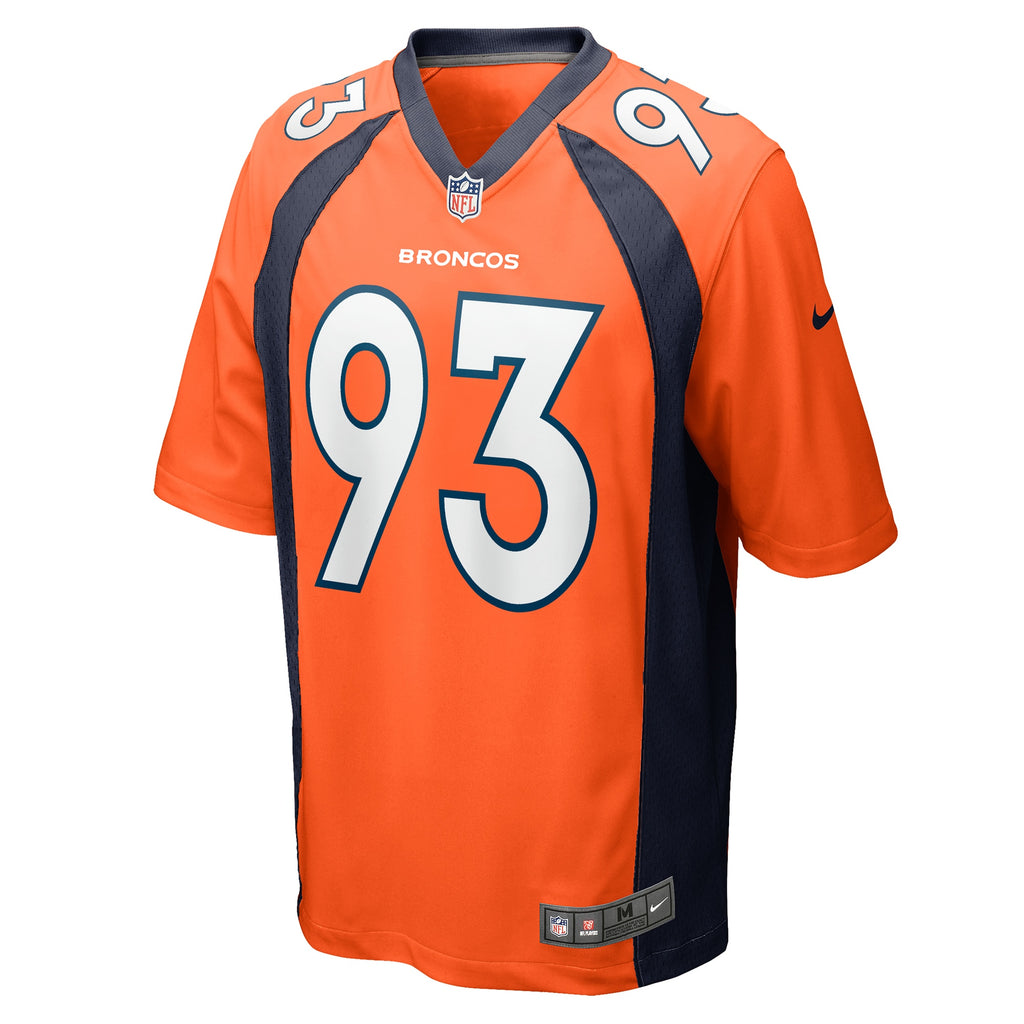 Troy Jones Denver Broncos Game Jersey - Orange