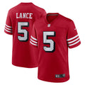 Trey Lance San Francisco 49ers Alternate Game Player Jersey - Scarlet