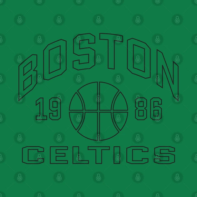 Boston Celtics Basketball 1986 T-Shirt