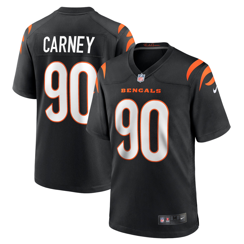 Owen Carney Cincinnati Bengals Home Game Player Jersey - Black