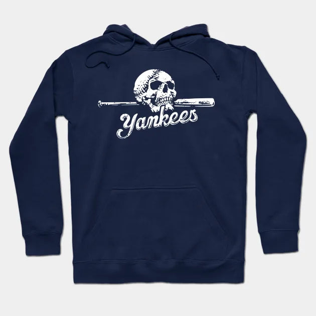 Yankees Skull On Bat Hoodie