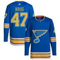 Torey Krug St. Louis Blues Alternate Authentic Pro Jersey - Blue