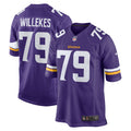 Kenny Willekes Minnesota Vikings Game Jersey - Purple