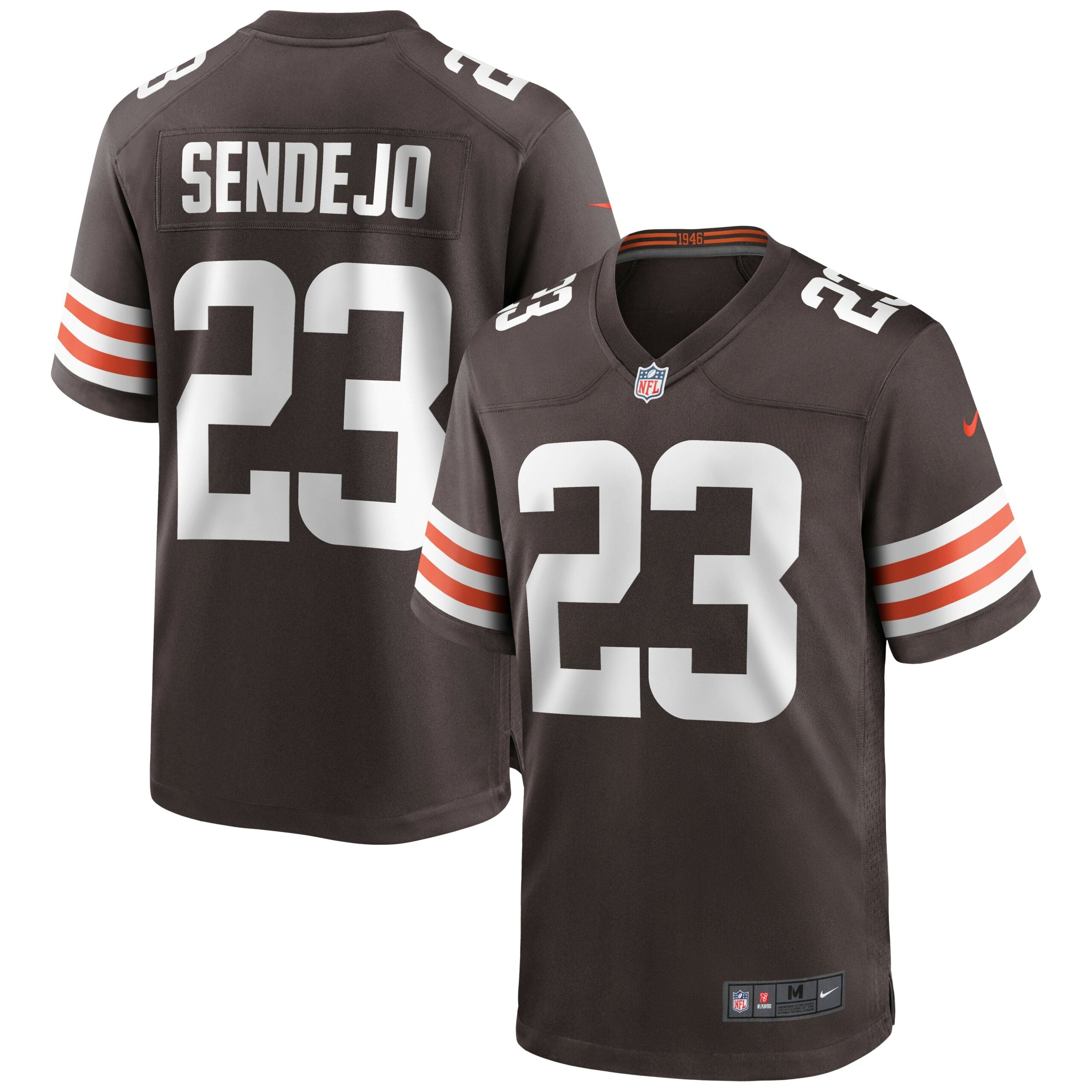 Andrew Sendejo Cleveland Browns Game Jersey - Brown