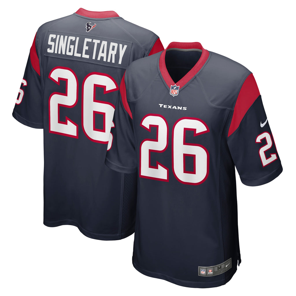 Devin Singletary Houston Texans Team Game Jersey - Navy