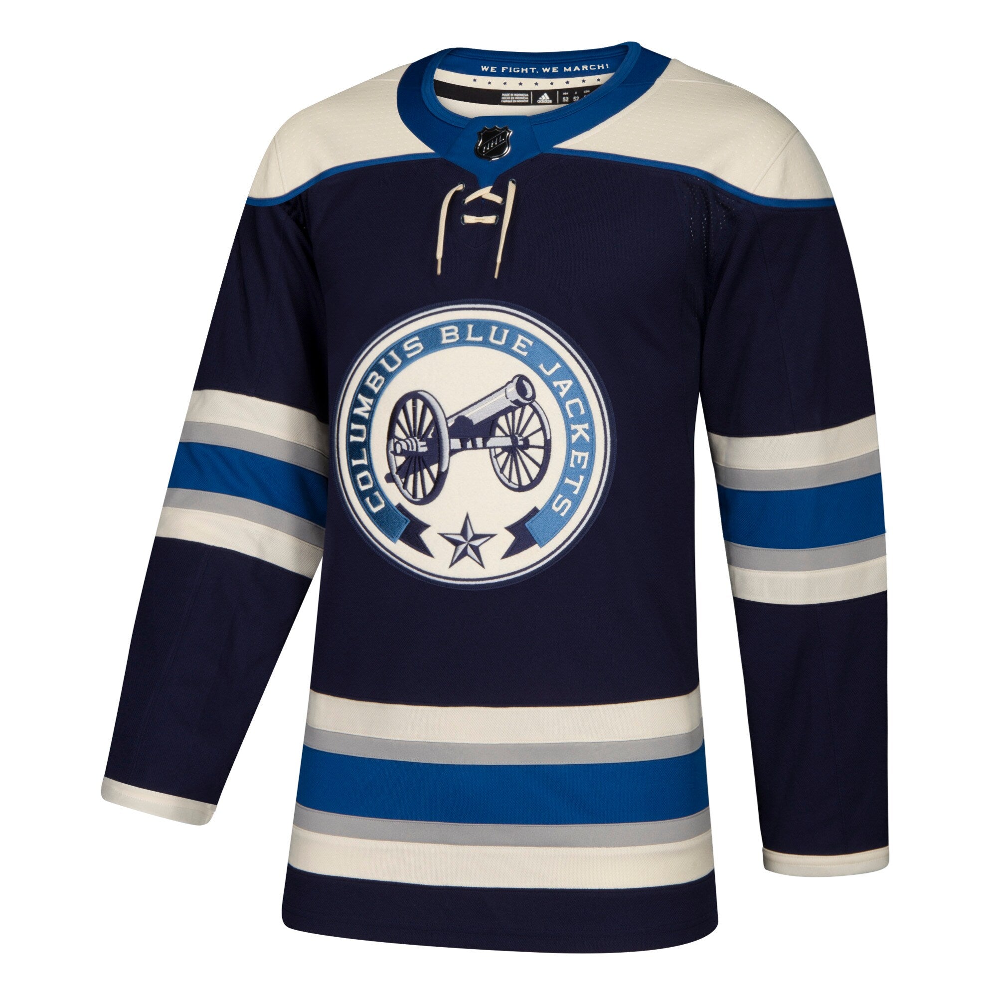 Columbus Blue Jackets Authentic Alternate Blank Jersey - Navy