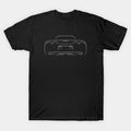 Chevrolet Corvette C5 Z06 - Rear Stencil, White T-Shirt