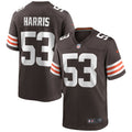 Nick Harris Cleveland Browns Game Jersey - Brown