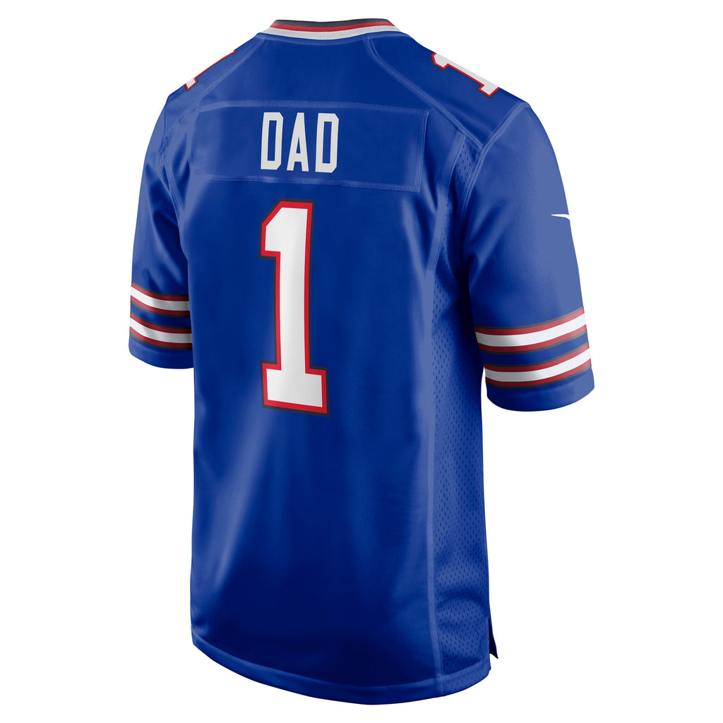 Number 1 Dad Buffalo Bills Game Jersey - Royal