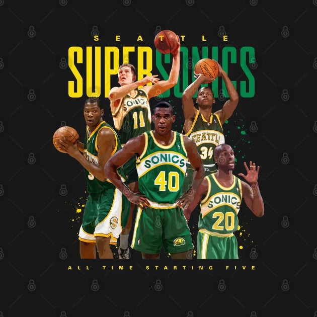 Seattle Supersonics All Time Starting Five Hoodie