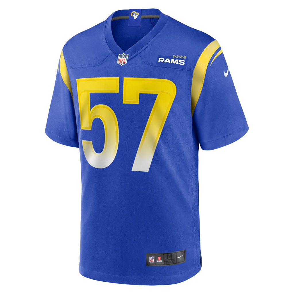Zachary Thomas Los Angeles Rams Team Game Jersey - ?Royal