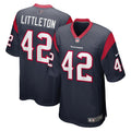 Cory Littleton Houston Texans Game Player Jersey - Navy
