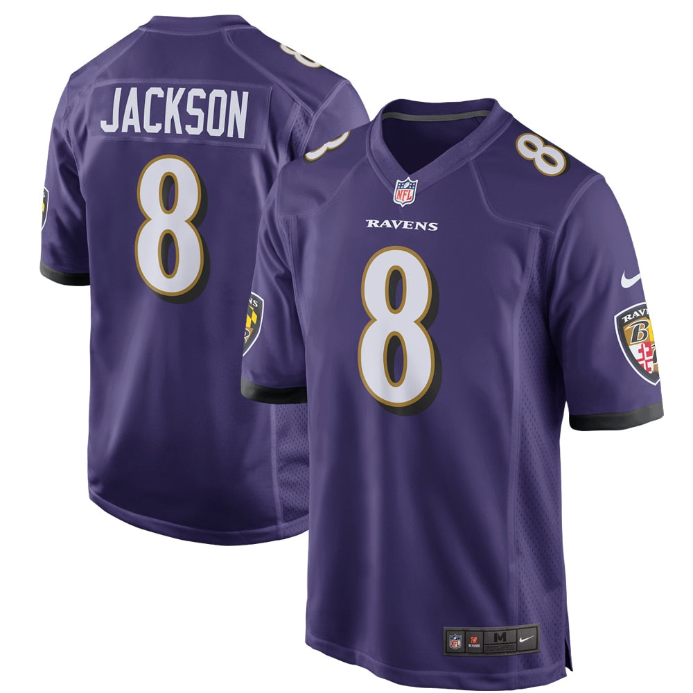Men's Baltimore Ravens Lamar Jackson Game Player Jersey Purple