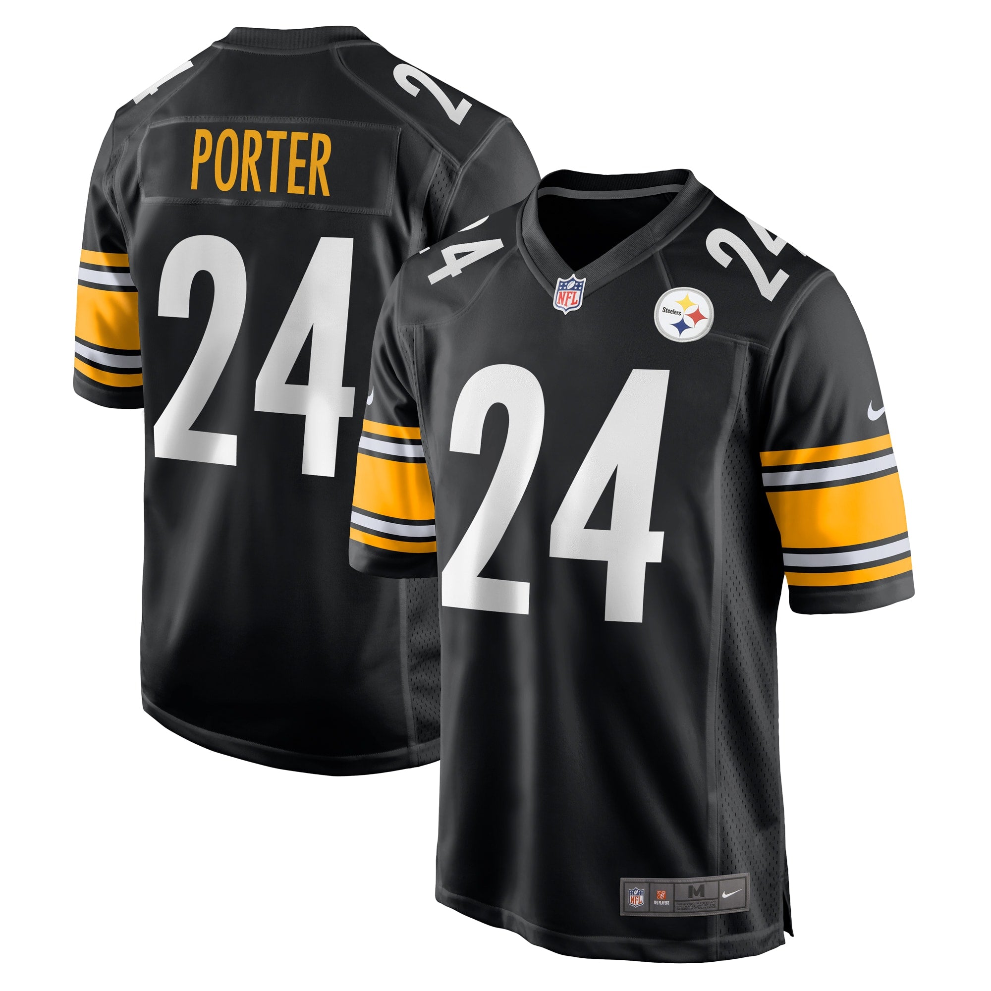 Joey Porter Jr. Pittsburgh Steelers 2023 NFL Draft Pick Game Jersey - Black