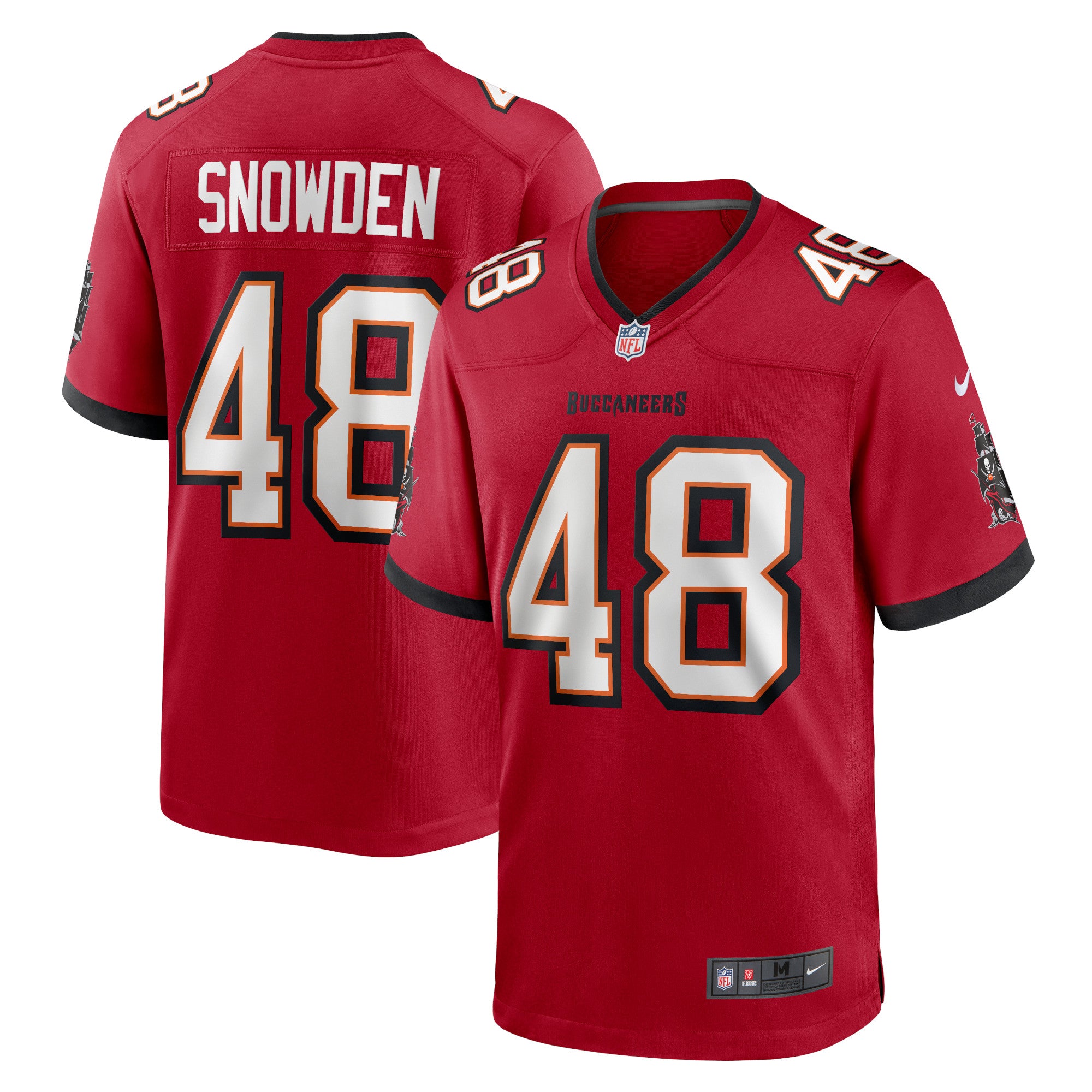 Charles Snowden Tampa Bay Buccaneers Home Game Player Jersey - Red