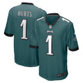 Jalen Hurts Philadelphia Eagles Player Jersey - Midnight Green