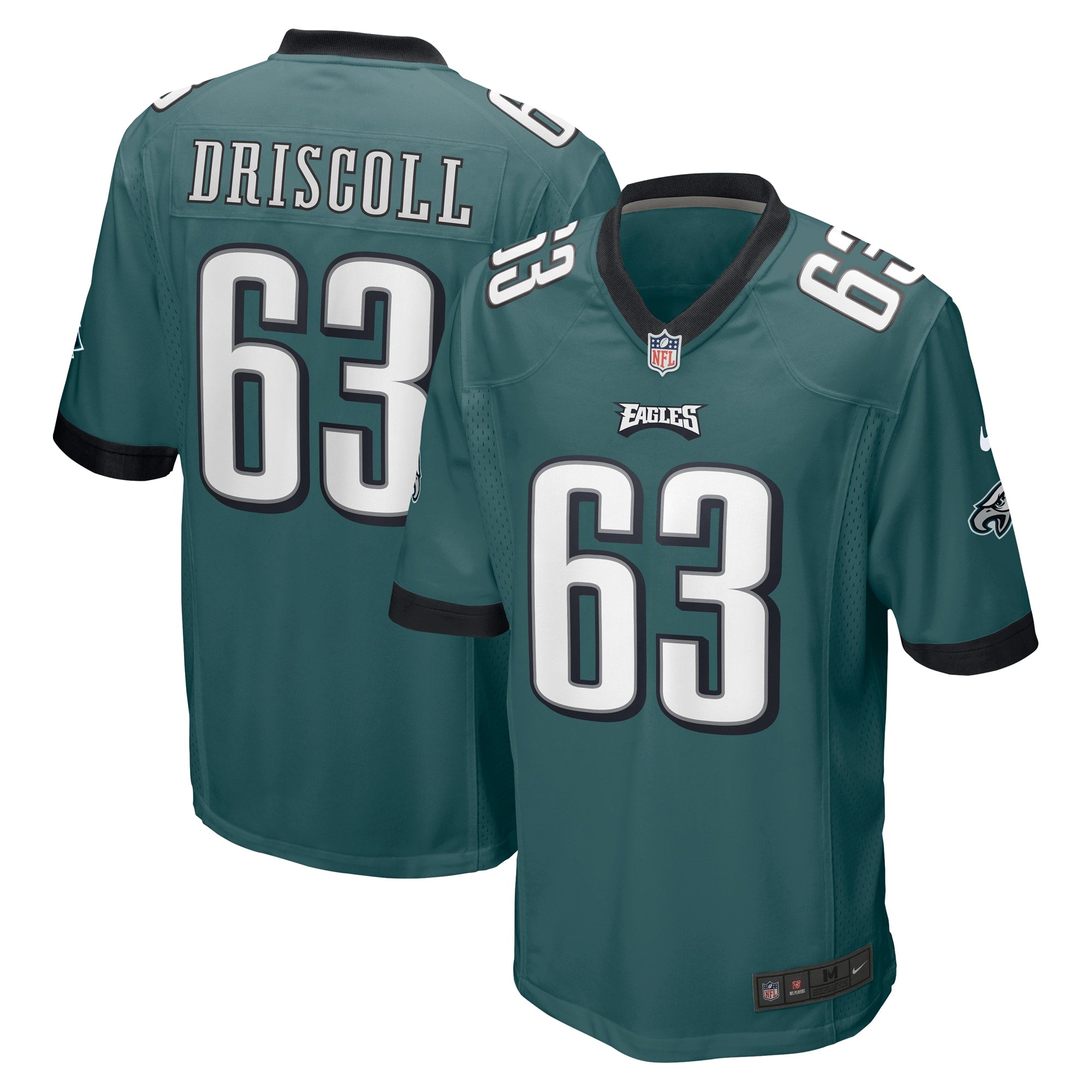 Jack Driscoll Philadelphia Eagles Game Jersey - Midnight Green