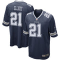 Ezekiel Elliott Dallas Cowboys Game Team Jersey - Navy