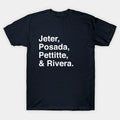 Jeter, Posada, Pettitte, Rivera - White T-Shirt
