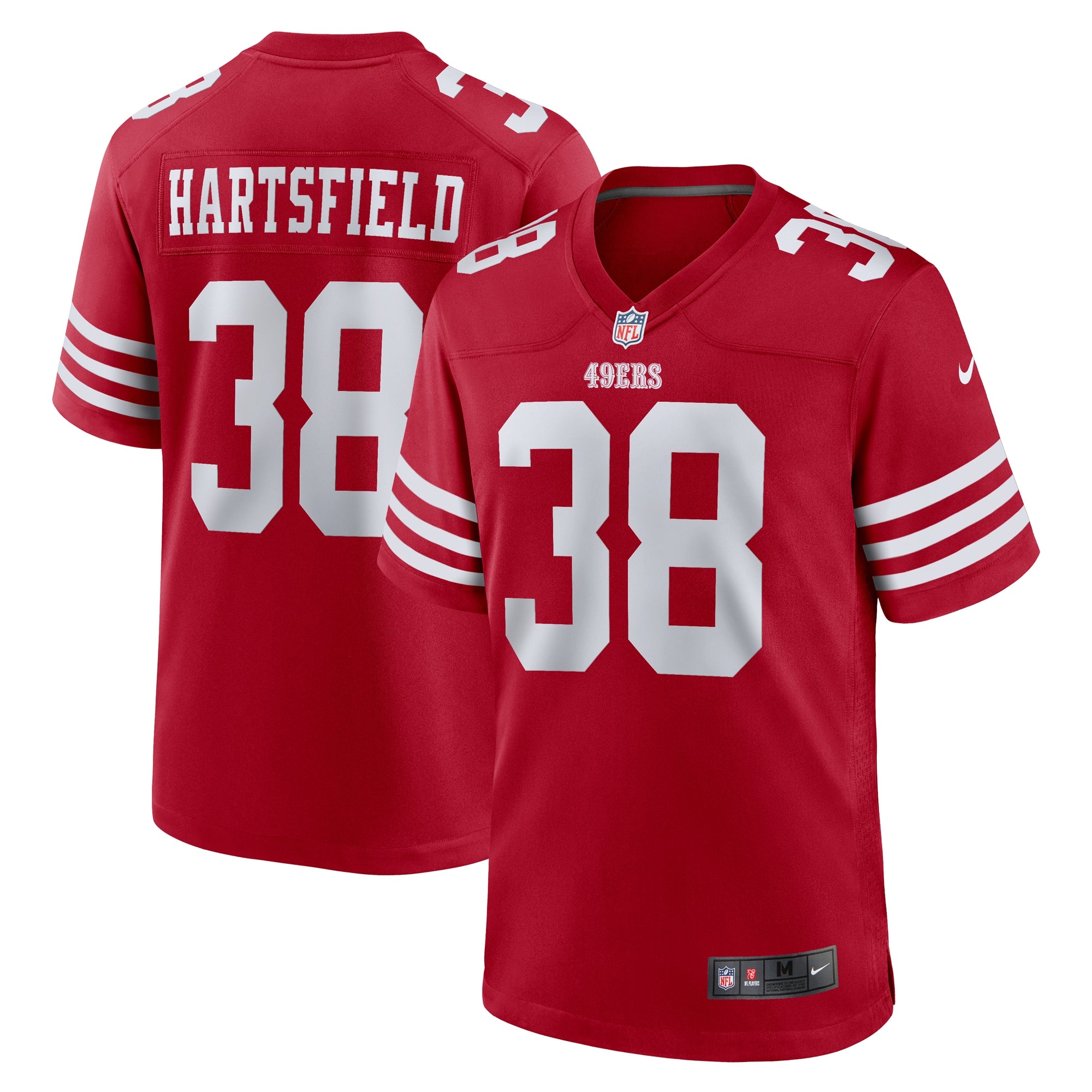 Myles Hartsfield San Francisco 49ers Game Player Jersey - Scarlet
