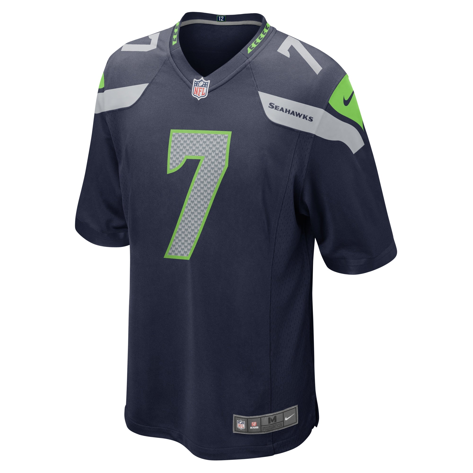 Geno Smith Seattle Seahawks Game Jersey - College Navy