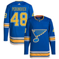 Scott Perunovich St. Louis Blues Alternate Authentic Pro Jersey - Blue