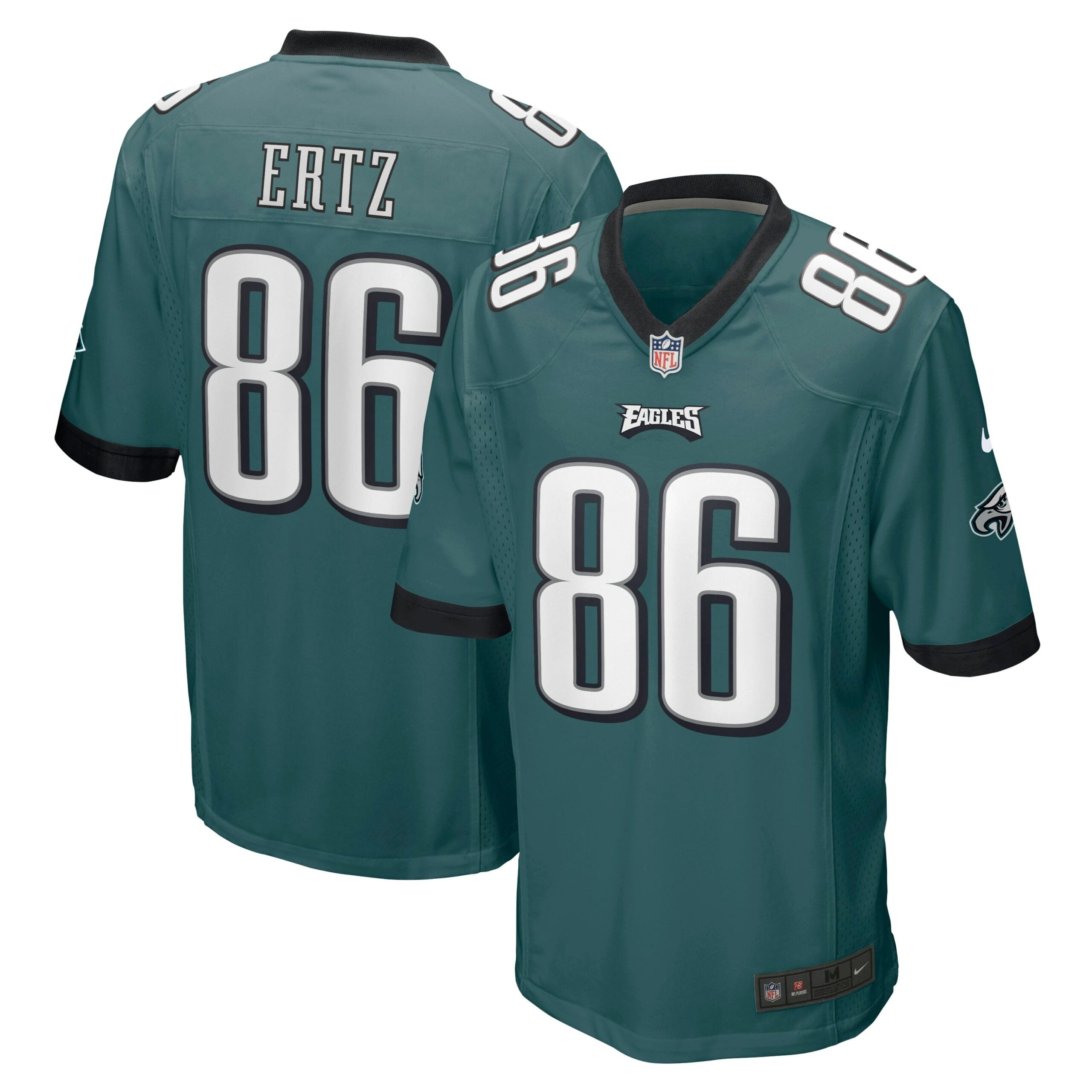 Zach Ertz Philadelphia Eagles Game Player Jersey - Midnight Green