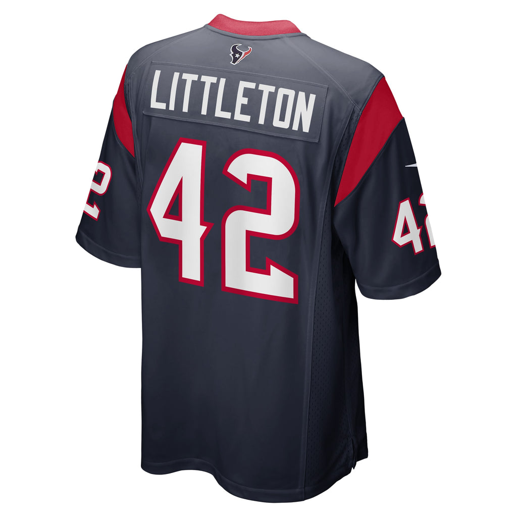 Cory Littleton Houston Texans Game Player Jersey - Navy