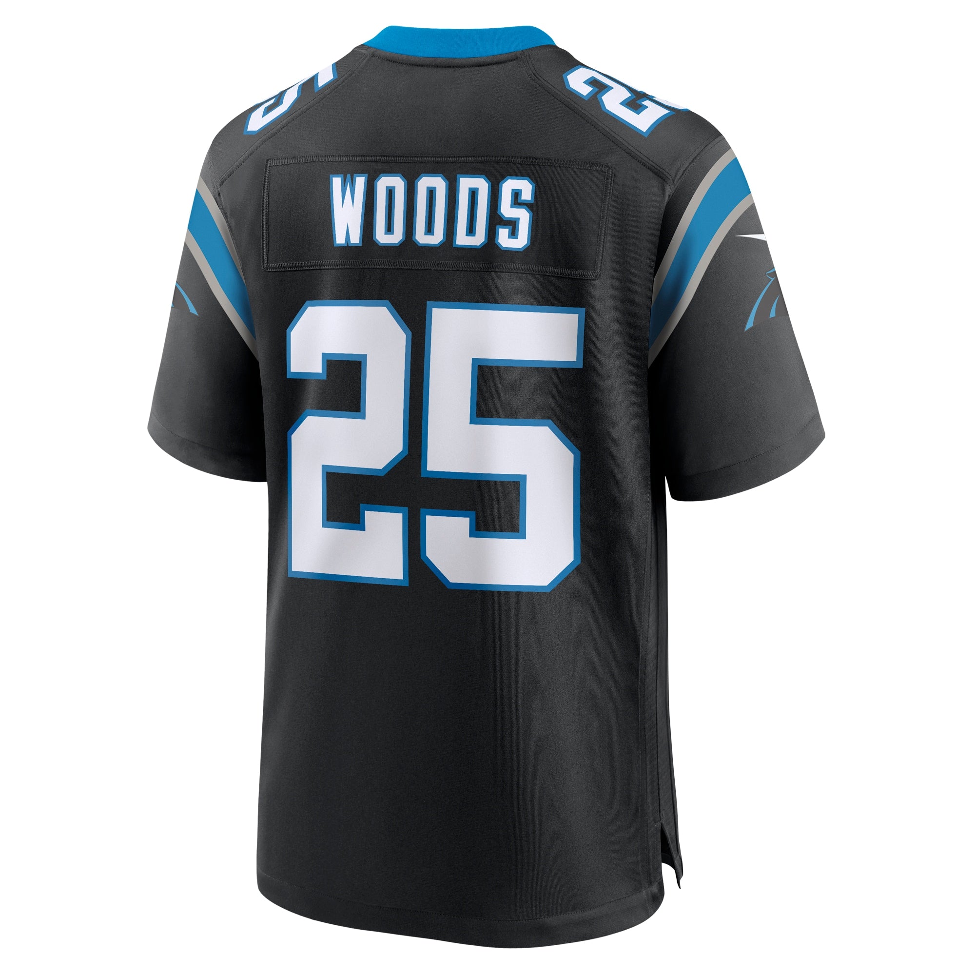 Xavier Woods Carolina Panthers Team Game Jersey - Black