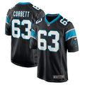 Austin Corbett Carolina Panthers Game Jersey - Black